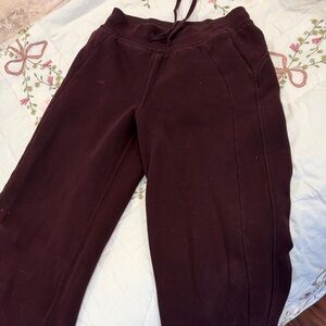 Lululemon Black Plum Scuba Mid-Rise Wide leg pant